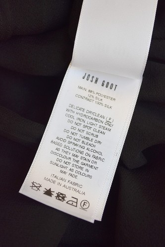 JOSH GOOT Black White Silk Jacquard Cutout Back Midi Dress Sz XXS Fits Sz 6 - Picture 9 of 9