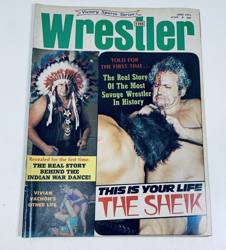 The Wrestler Magazin Juni 1972 Vivian Vachon Sheik Wrestling Jay Strongbow