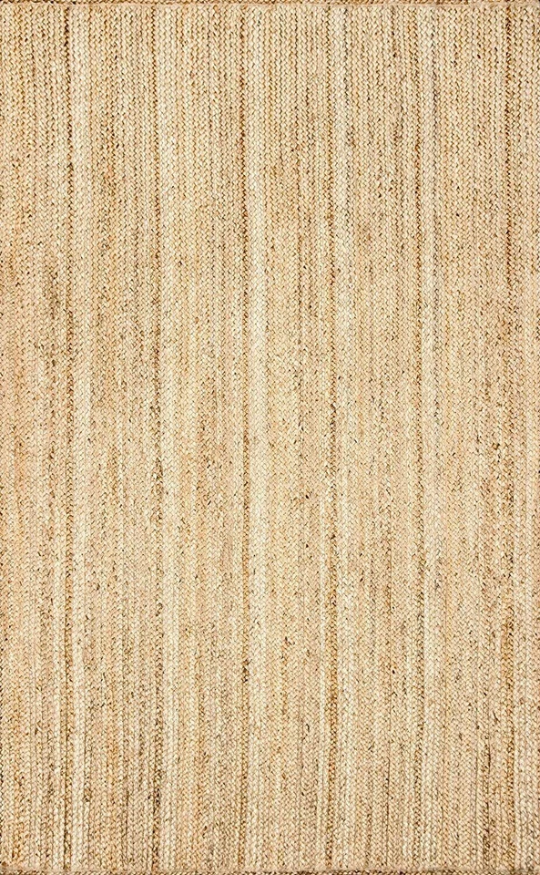 Jute Teppich Natürlich Rechteckig Handmade Läufer Rustikal Matten Geflochten - Bild 3 von 4