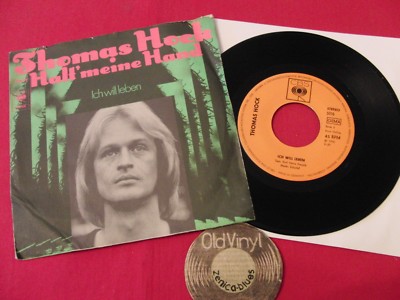 7'' Single Thomas Hock Halt` meine Hand Ich will leben / 1970 | M- to EX