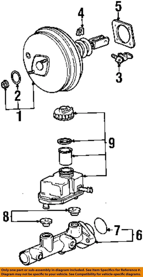 Used Brake Master Cylinder fits: 2000 Bmw 528I w/dynamic stability control Grade - Image 3 of 4