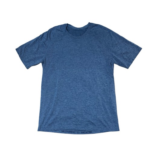 Lululemon Mens Swiftly Tech T-Shirt Crew Neck Short Sleeve Running Blue Size M