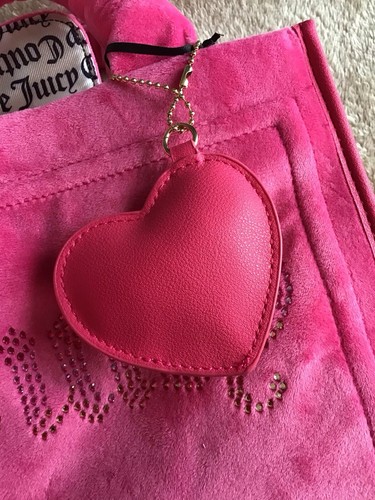 Juicy Couture Fluffy Free Love Pink Big Spender Mini Tote Inner Pockets New - Picture 8 of 9