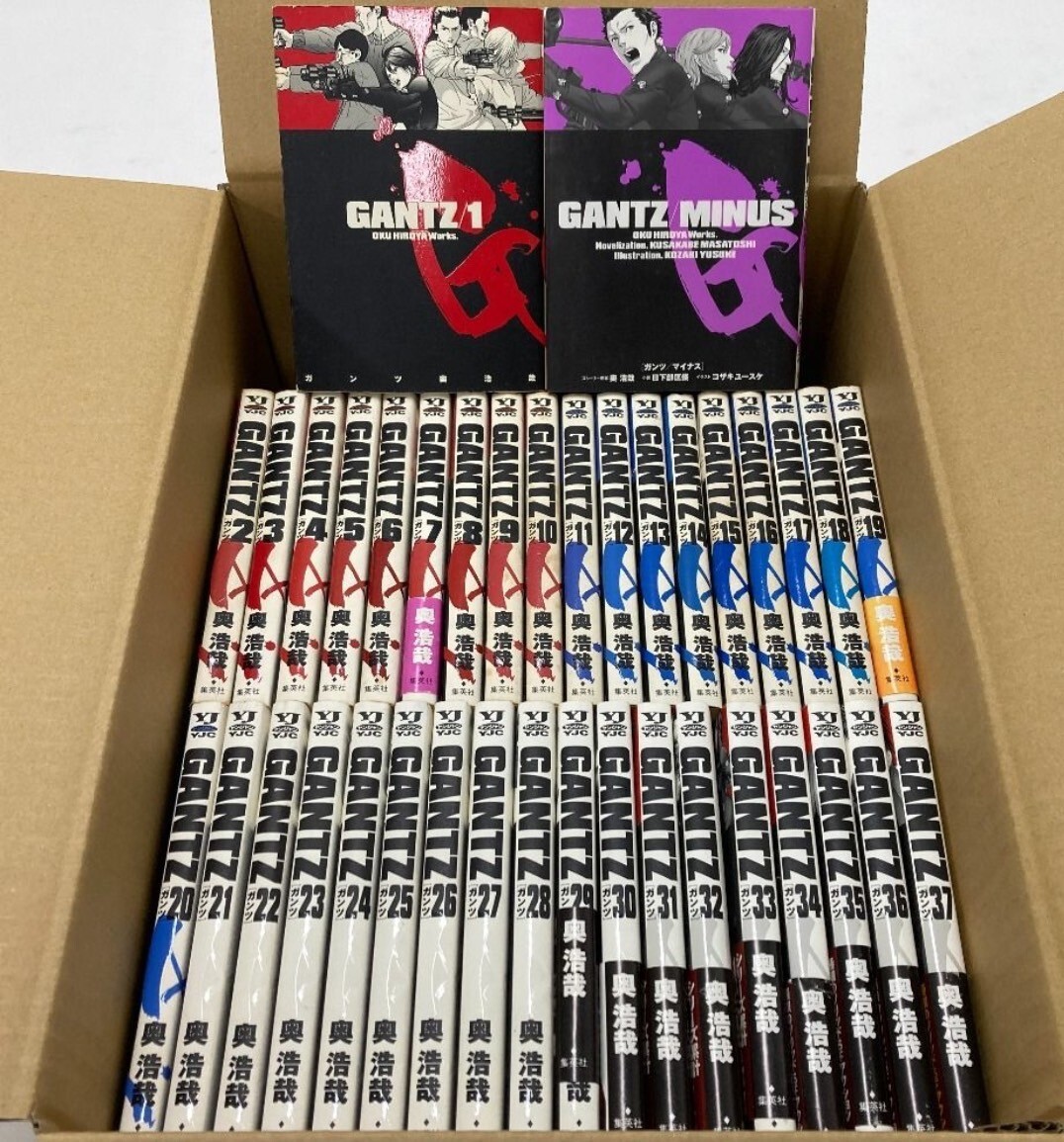 GANTZ ガンツ　1〜37 全巻 4set GANTZ Vol.1-37 Manga Comics Japanese Language Used Japan