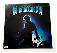 Kris Kristofferson igned Surreal Thing Album Cover LP ACOA