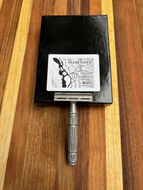 Karve Overlander Stainless Steel Safety Razor, with 3.25 inch ...