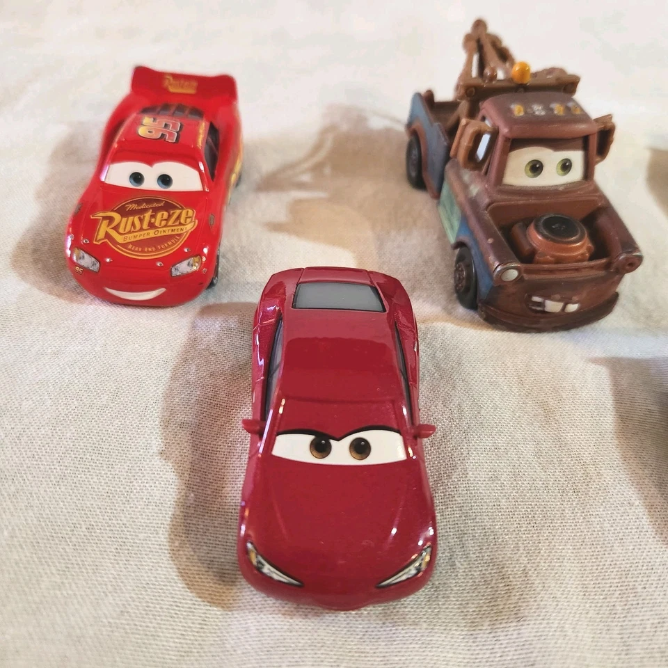 Disney Cars Diecast Lot Of 8 Collectible Vehicles Lightning McQueen, Mater... - Image 2 of 4