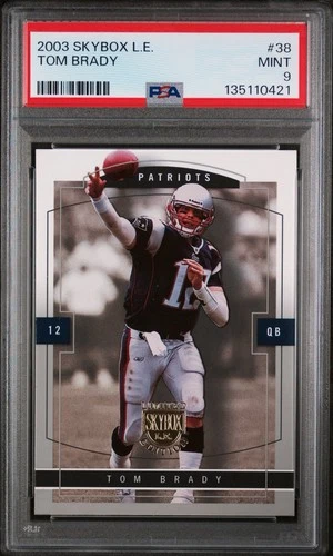 2003 Skybox L.E. #38 Tom Brady PSA 9 Mint New England Patriots