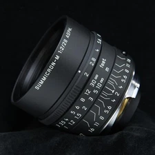 Leica Summicron M28mm F/2.0 ASPH Limited Matte Black Paint -MINT- #395