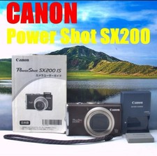 Canon PowerShot SX200IS Brown Digital Camera With Manual From Japan