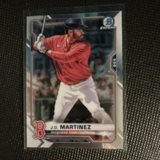 Bowman Chrome - 2021 J.D. Martinez #58 Boston Red Sox Baseball Card