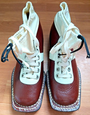 great vintage cross-country ski boots made in czechoslovakia 1987