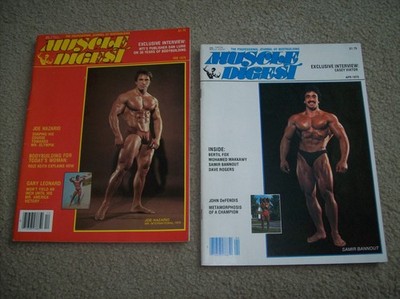 2 vtg MUSCLE DIGEST 1979 Bodybuilding FITNESS Viator MAKKAWY Bannout ARNOLD gym