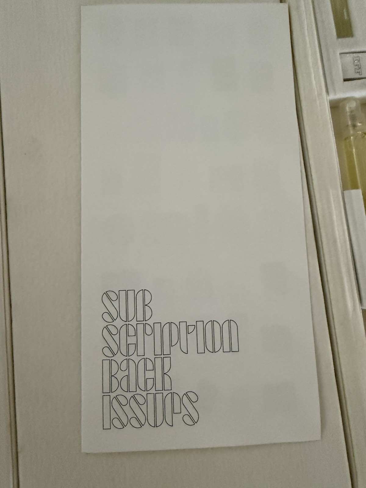 Extremely RARE: Visionaire  fragrance scent book Limited Edition #0653/4000