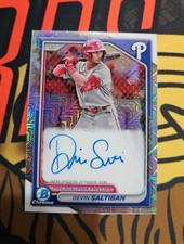 2024 Devin Saltiban RC Bowman Chrome Prospect Mega Box Autographs #BMA-DS AU