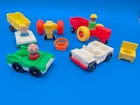 Fisher Price Little People Tractors Car Accessories 12 Pieces Vintage Large Lot