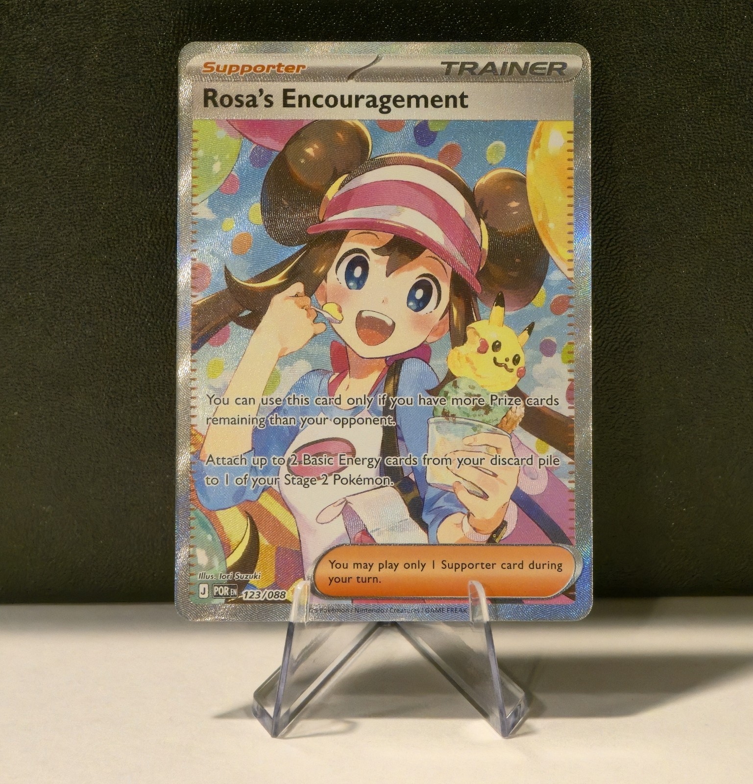 Rosa's Encouragement 123/088 ME03 Perfect Order SIR Holo Trainer Pokemon NM