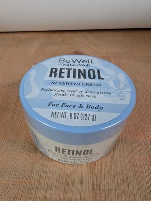 Be Well By NatureWell RETINOL RENEWING CREAM for Face & Body 8 OZ 