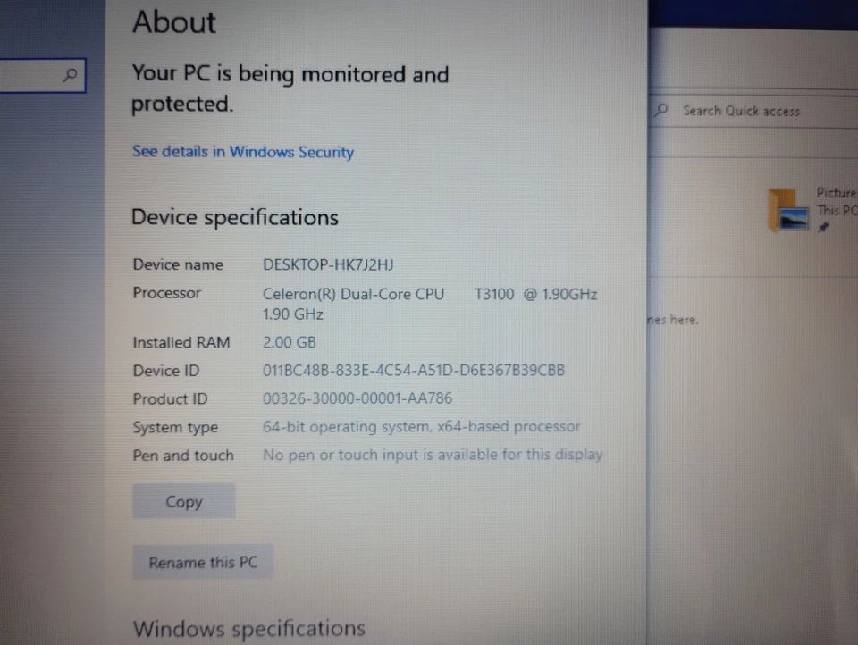 Advent Modena Intel Celeron 1.90 GHz, 320 GB HDD 2GB RAM read description  - Image 4 of 4