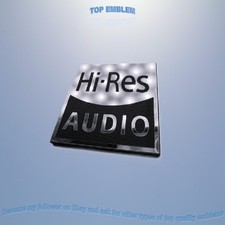 HI RES AUDIO emblem badge replacament logo decal sticker aufkleber plaque sign