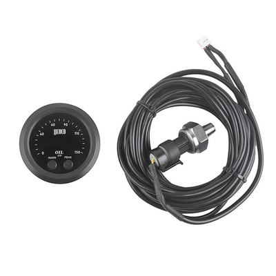 #ad #ad 0 150psi Oil Pressure Gauge 52mm Auto Electronic Ultra Thin 1 8 Npt Sensor $41.99