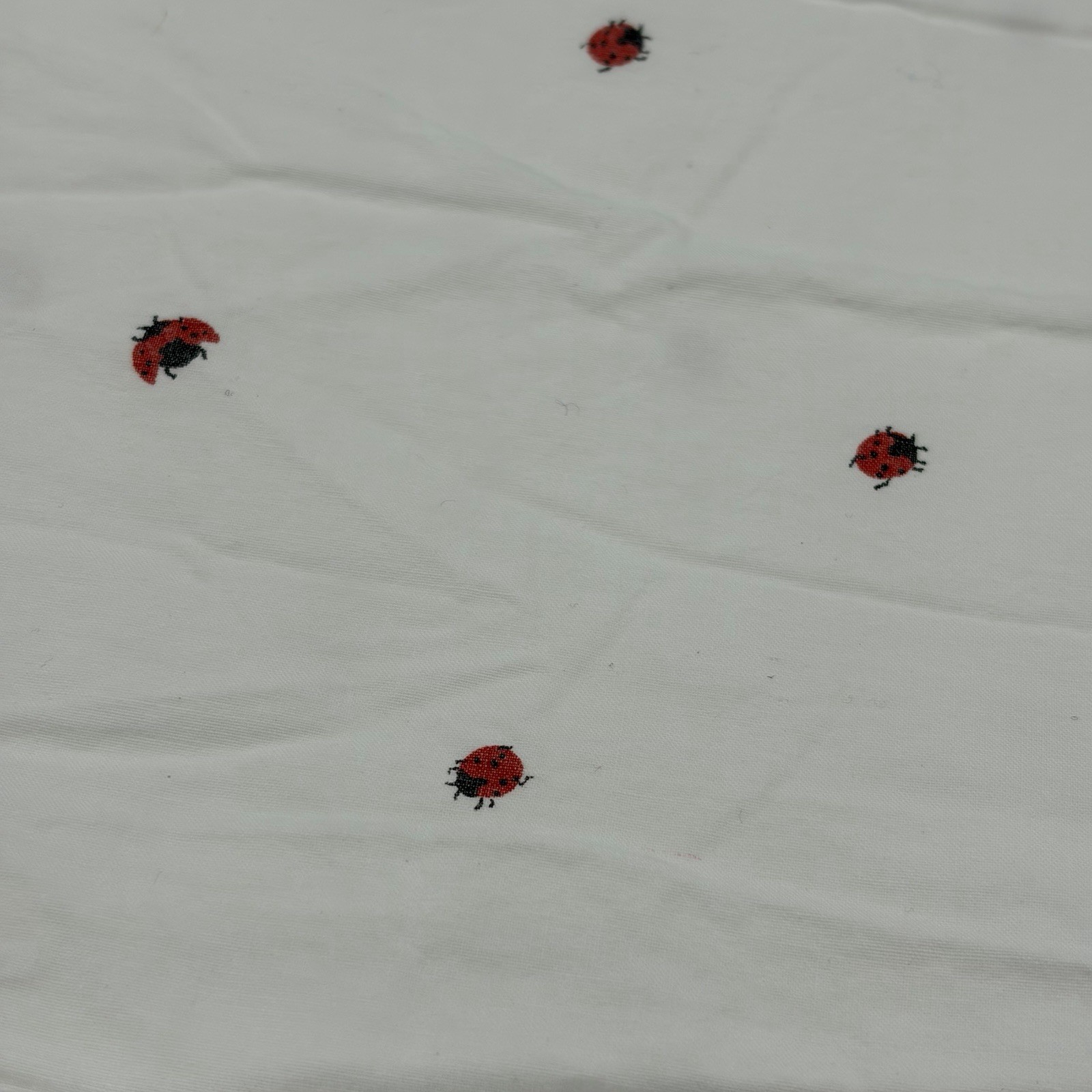 Ralph Lauren Red Ladybug White Twin Flat Sheet Gently Used thumbnail 6