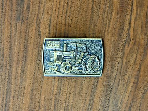 Vintage 1978 Massey Ferguson MF Tractor Belt Buckle Farm Agriculture