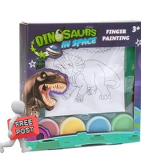 *Create & Play* Dinosaurs in Space Finger Painting Set Ages 3yrs+ FREE Post