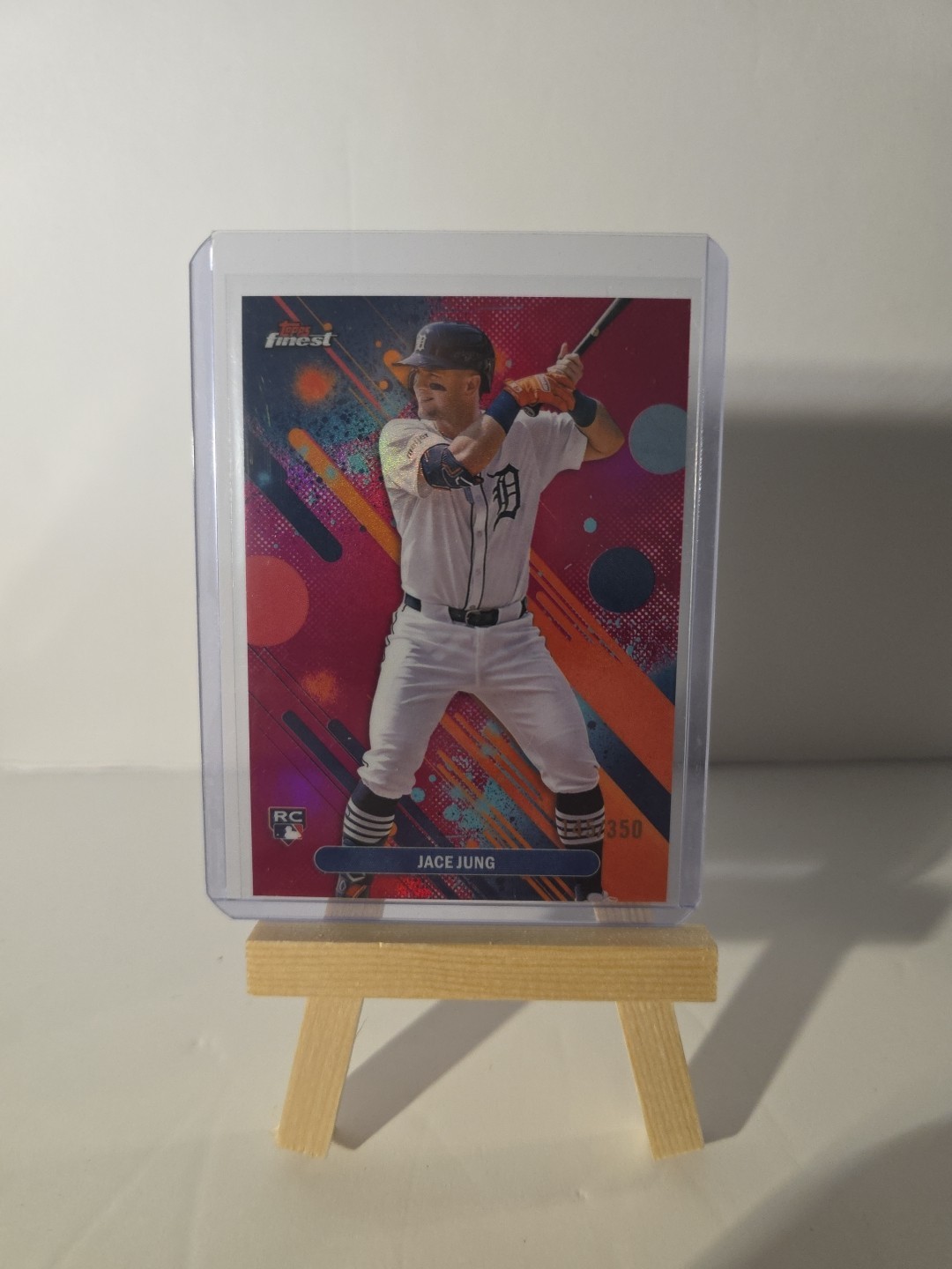 2025 Topps Finest - Common Jace Jung #29 Magenta Refractor 145/350 (RC)
