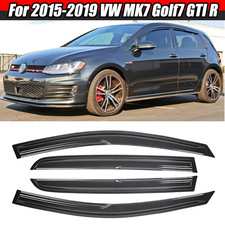 For 2015-2019 Vw Mk7 Golf7 Gti R 3d Wavy Mugen Style Window Visors Rain Guards