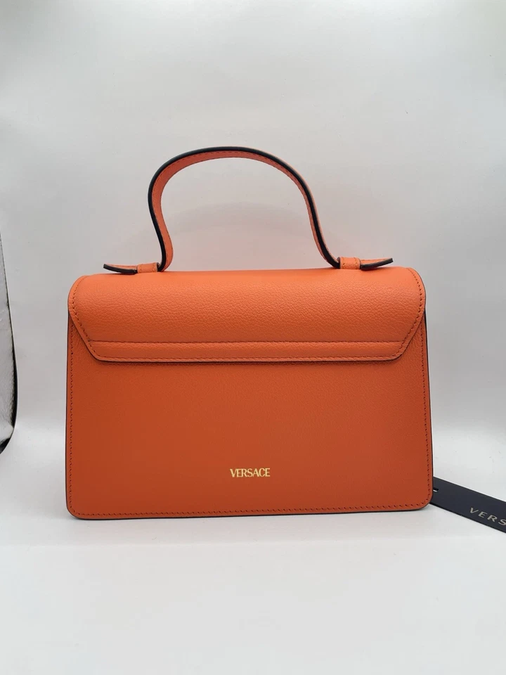 Calabaza Vitello con mango superior pequeño Versace $1500 venta al por menor Foto 4 de 4