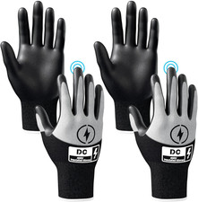 Insulated Electrician Gloves, 400V High Voltage Electrical Gloves - 2 Pair