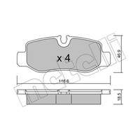 Metelli BremsbeläGe Hinten FüR Mercedes-Benz V-Klasse Vito Tourer