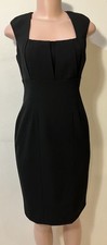 Calvin Klein Black Sheath Dress Empire Waist (S) EUC