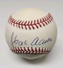 Hank Aaron Signed Auto Rawlings Official National League Baseball JSA LOA B4
