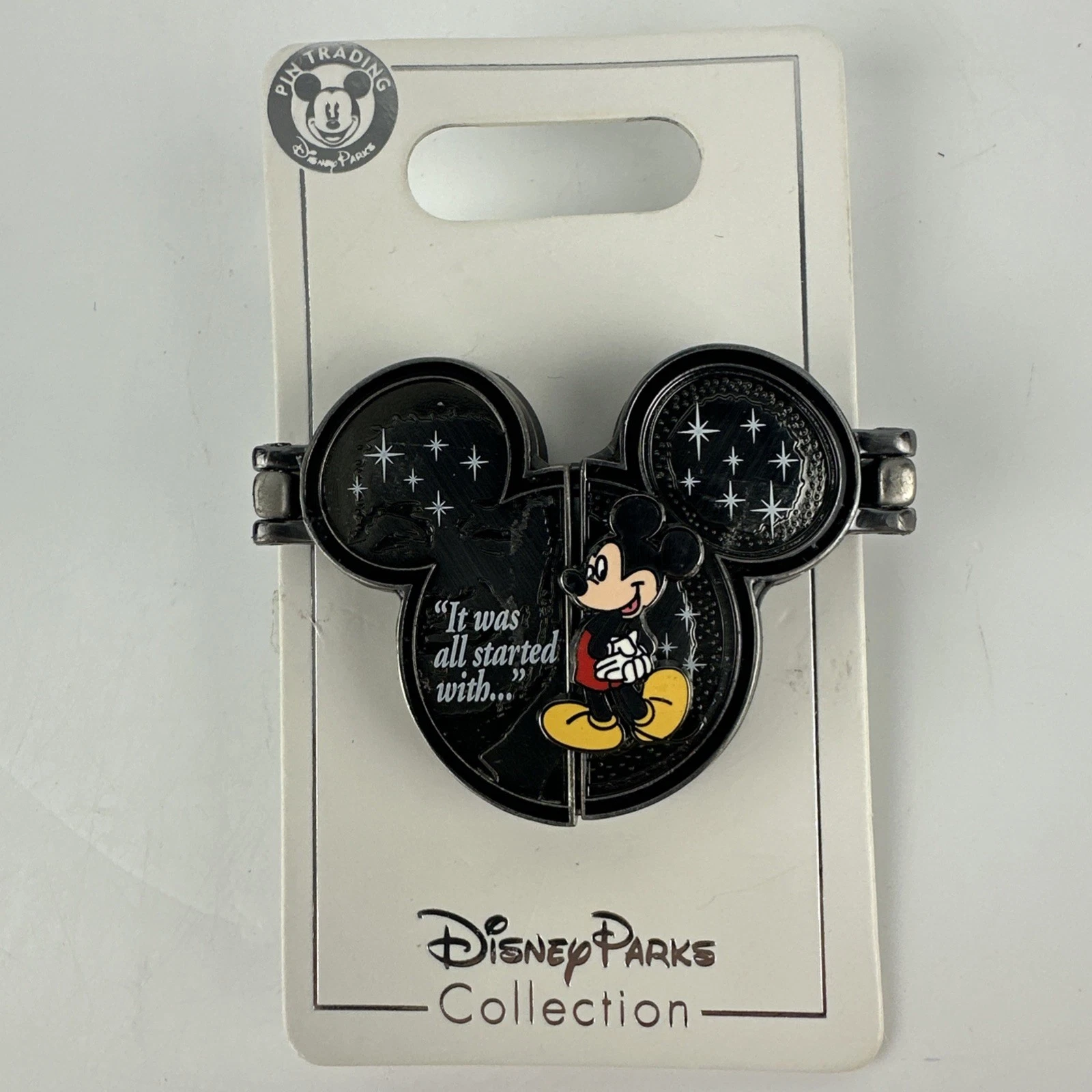 Disney Parks Collection Walt Disney “It Was All Started With a Mouse” Mickey Pin