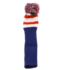 Pom Pom Fairway Headcover Red/White/Blue