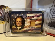 2025 A Word From POTUS -  John Q Adams, #6, White House Wood Relic /76 🤗