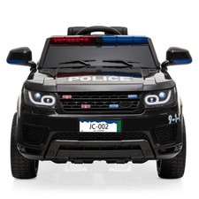 Kids Electric Cars Police Ride On Car Remote Control LED Flashing Light Music