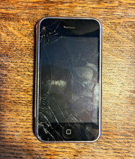 Apple iPhone (1st Gen) 8GB A1203 Silver/Black GSM Smartphone - Cracked Screen