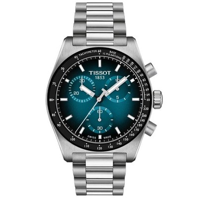 Tissot PR516 Chronograph 40mm Blue-Black Dial Men's Watch T1494171104101