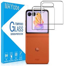 MAYtobe 2-Pack Designed for Motorola Moto Razr 2025/2024 Screen Protector Te...