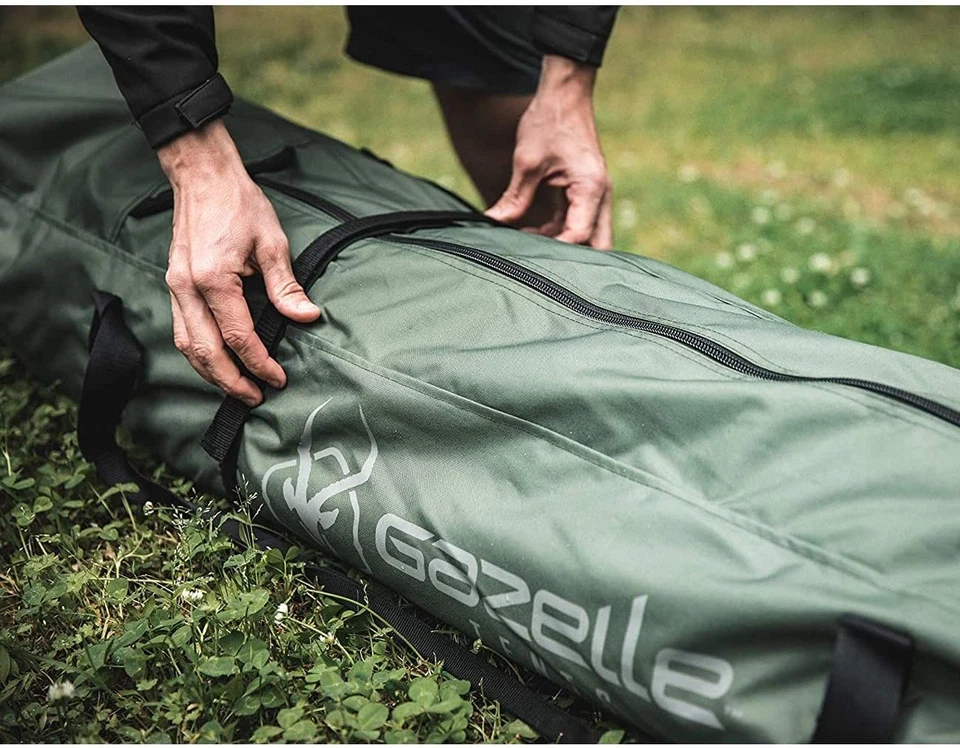 Gazelle T4 4 Personas Portátil Instantáneo Exterior Refugio Camping Hub Tienda Verde Foto 4 de 4