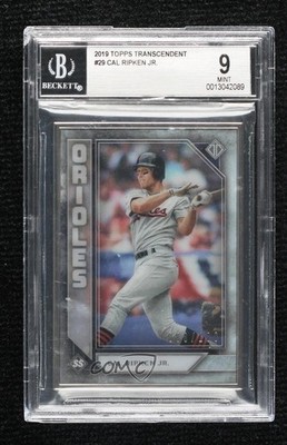 2019 Topps Transcendent /100 Cal Ripken Jr #29 BGS 9 MINT HOF 0rd2