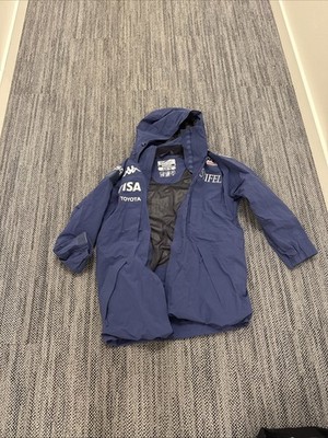 Kappa Us Ski Team Blue Long Raincoat Unisex medium