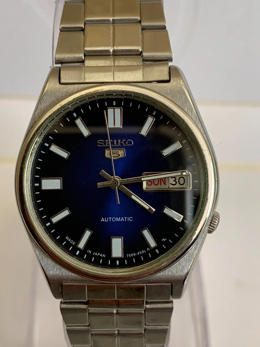 Seiko 5 Blue Face Wristwatches for sale | eBay
