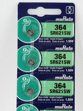 MURATA 364 SR621SW Watch Battery 3Pcs Exp.2030