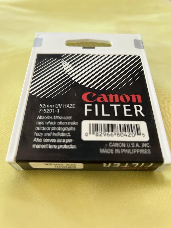CANNON 52mm UV HAZE Camera Lens Filter W/ Case BRAND NEW SEALED PACKAGE NICE!!! - Image 2 of 3