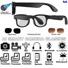 Camera glasses 4K AI Smart Glasses Camera Bluetooth Call Voice and glasses case