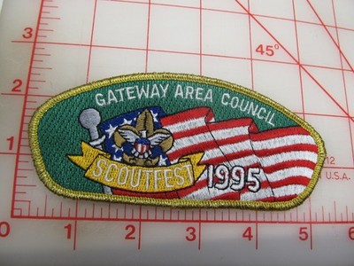 Gateway Area Council CSP collectible 1995 Scoutfest gmy border patch (r36)